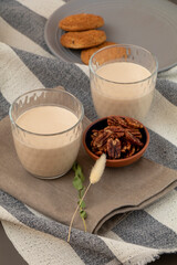 vegetable milk in a glass