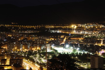 Bilbao at night from a hill