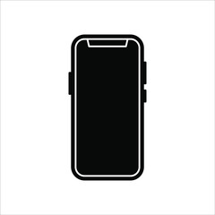 phone vector with blank white screen isolated on white background. eps 10