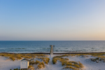 Drone photograph of Ljunghusen in southern Sweden outside of Malm&ouml;