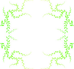 green leaf background illustration vector template