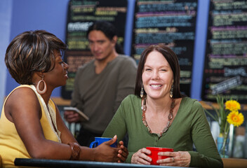 Two Happy Cafe Customers