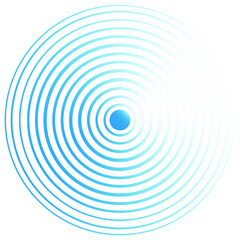 Radar icon blue color simple design
