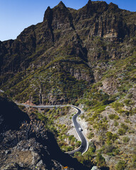 A road in the mountains of Masca