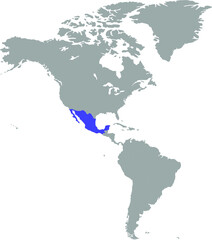 The map of Mexico is highlighted in blue on the world map