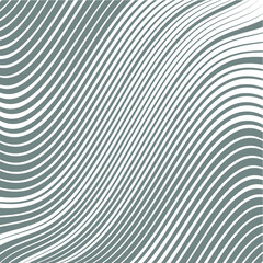 Abstract warped Diagonal Striped Background . Vector curved twisted slanting, waved lines texture
