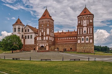 Old castle in the city