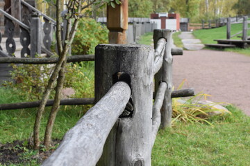 old wooden fence