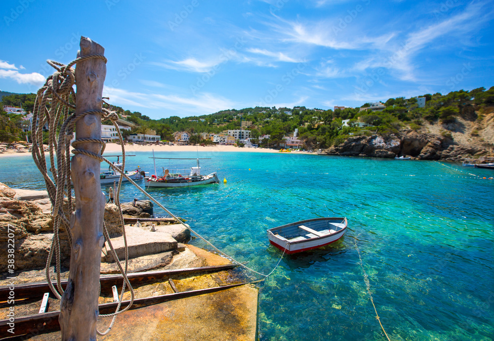 Wall mural ibiza cala vedella vadella in san jose at balearics