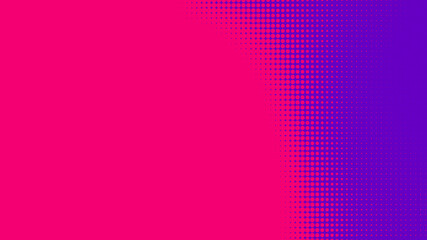 Dots halftone purple pink color pattern gradient texture with technology digital background. Pop art comics with nature graphic design.