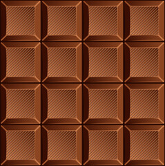 Milk candy chocolate bars . Vector illustration. Seamless pattern
