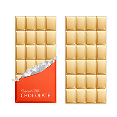 Milk candy chocolate bars in vintage bar wrappers.