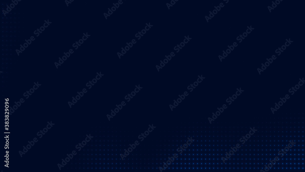 Poster dot blue pattern screen led light gradient texture background. abstract technology big data digital 