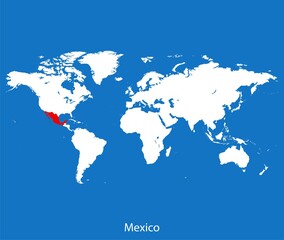 Obraz na płótnie Canvas map of Mexico