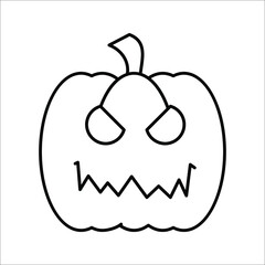 Halloween  pumkin, haorppy holloween day symbol and icon vector illustration