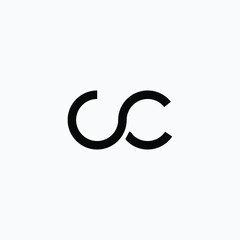 Monogram infinity logo template