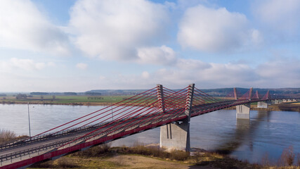Bridge over the Vistula River, near Kwidzyn in Poland.
