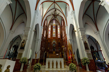 The St. Joseph's Cathedral of Hanoi in Vietnam
