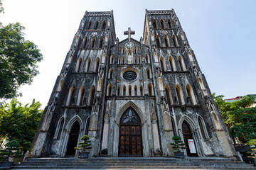 The St. Joseph's Cathedral of Hanoi in Vietnam