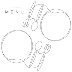 Menu restaurant background. Vector illustration