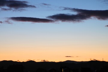 Obraz premium sunset in the mountains