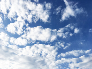 Obraz premium 空と雲の青空背景