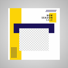 Set of sale banner template design. Editable post template social media banners for digital marketing. Vector illustration.