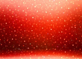 Red glitter Xmas background 3d. Holidays festive room decorated bokeh pattern.
