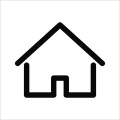 Home icon - symbol of house vector flat syle on white background