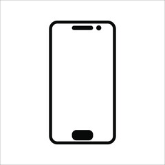 phone vector with blank white screen isolated on white background. eps 10