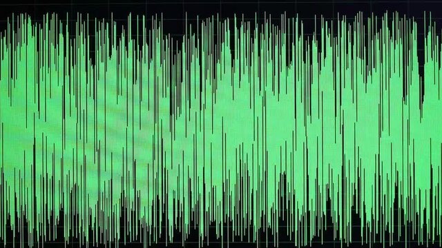 Oscillogram on LCD PC screen