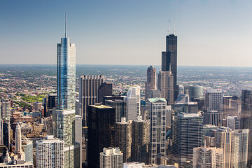 The Chicago Skyline in USA