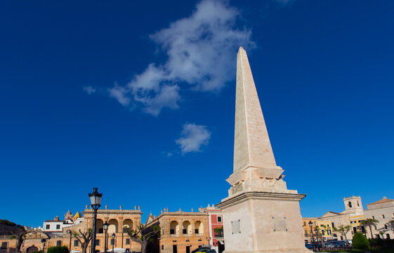 Ciutadella Menorca Placa des Born downtown Ciudadela