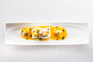 Panna cotta dessert