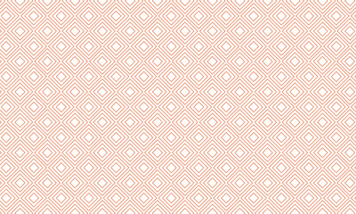Orange diamond outline pattern on white background vector