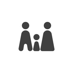 Family room vector icon. filled flat sign for mobile concept and web design. Hotel room for family glyph icon. Symbol, logo illustration. Vector graphics