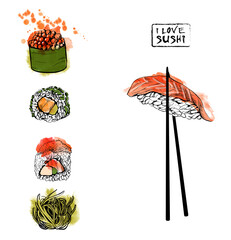 asian food illustration
