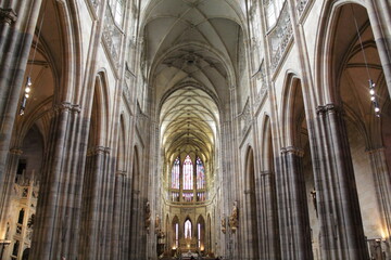 Obraz premium interior of Prague cathedral
