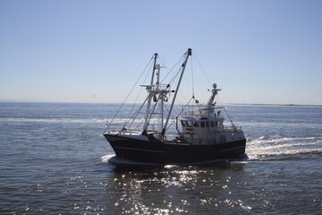 Naklejka premium Fischerboot, Cuxhaven