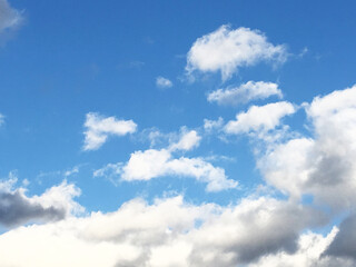 Obraz premium 空と雲の青空背景