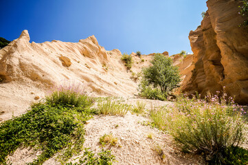 Lame Rosse Volcanic mountain formations in italy , taken in Marche region, italy, , europe