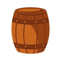 beer wood barrel vector design