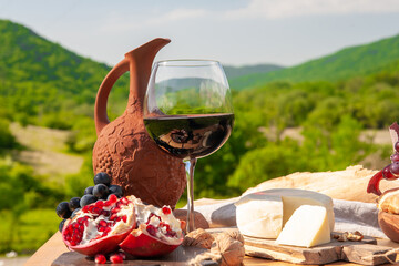 Outdoor picnics in the mountains.