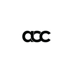 acc letter original monogram logo design