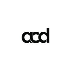 acd letter original monogram logo design