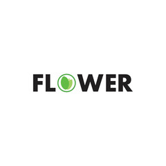 FLOWER letter logo design vector