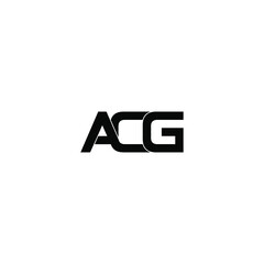 acg letter original monogram logo design