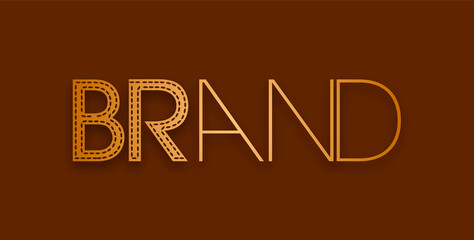 Brand con sfondo colorato