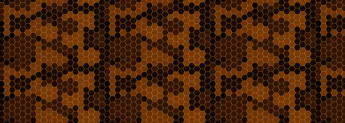 hexagons on an orange background. abstract geometric background. honeycomb on light