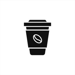 coffee icon for your website, logo, app, UI, product print. Coffee concept flat Silhouette vector illustration icon. EPS vector file.